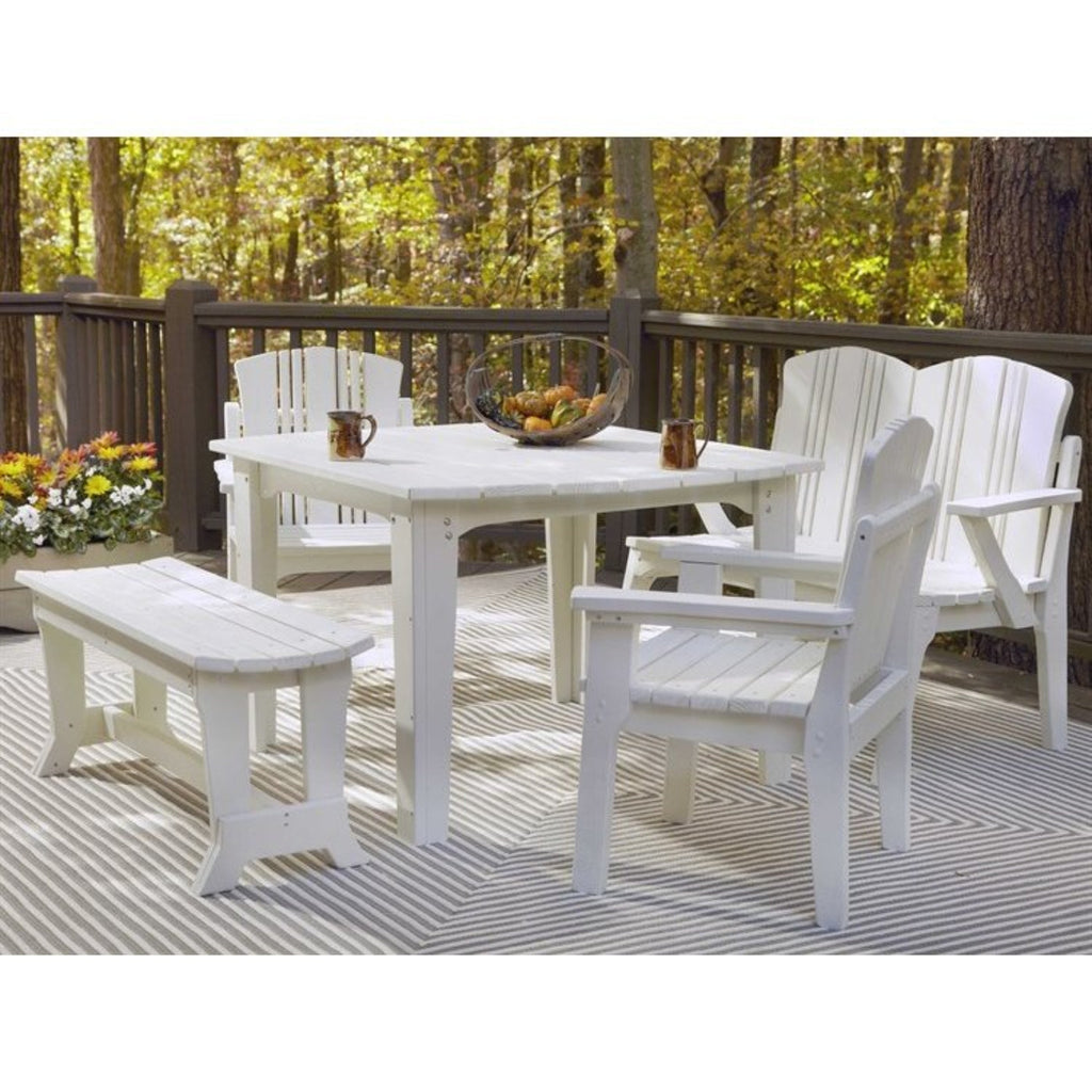 Uwharrie Chair Carolina Preserves Wood Bench with Back C072 -   C073, or C074