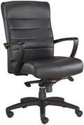 EuroTech Manchester Mid-Back Leather Executive Chair  - EUR-LE255-BRNL