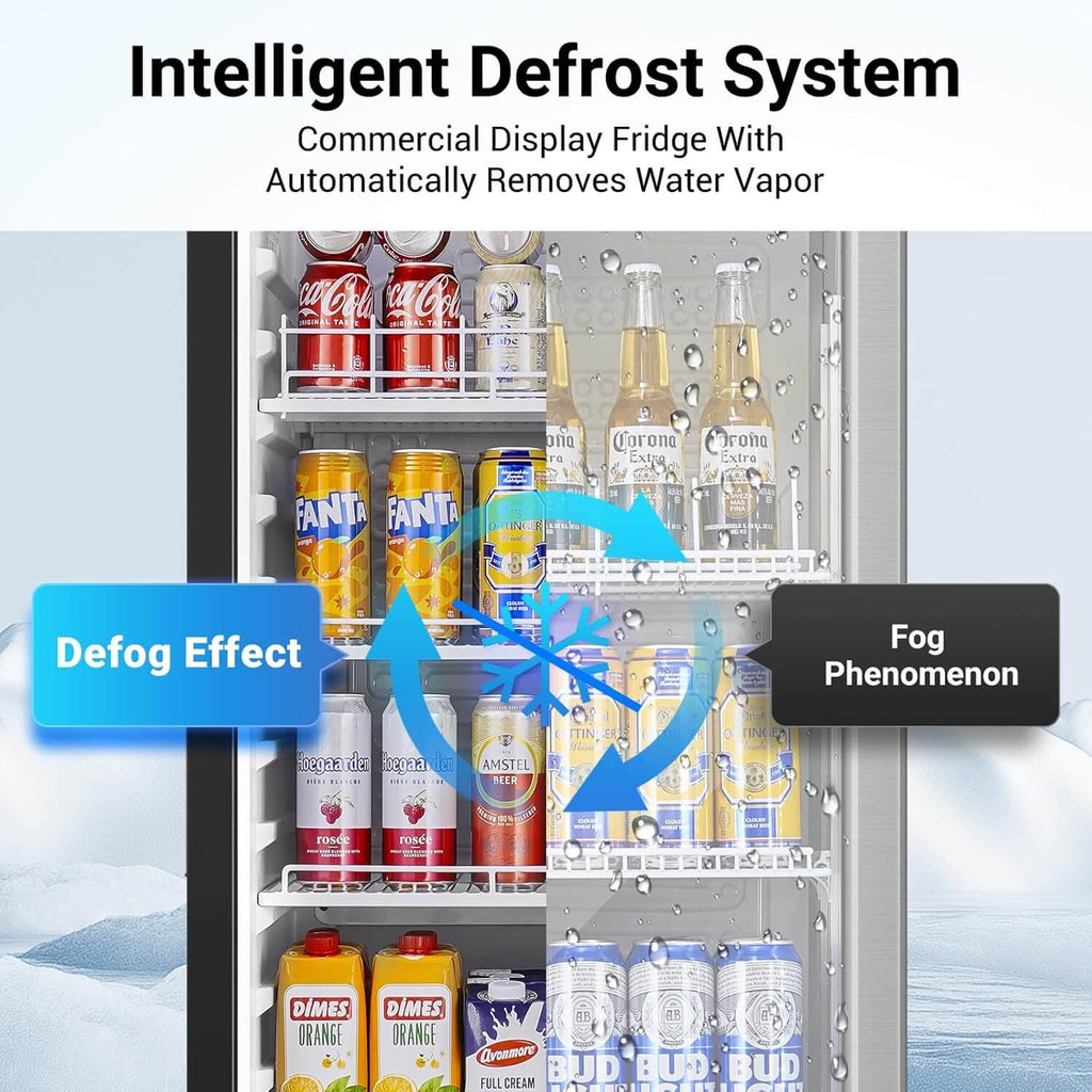 Bodega cooler Upright Display refrigerator Commercial Fridge 10.2 Cu.Ft.