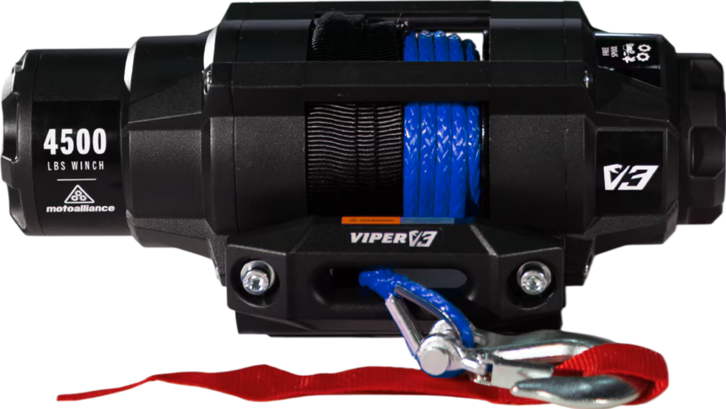 MotoAlliance Viper UTV Winch V3 Standard Spool 4500lbs New - V34500_BL