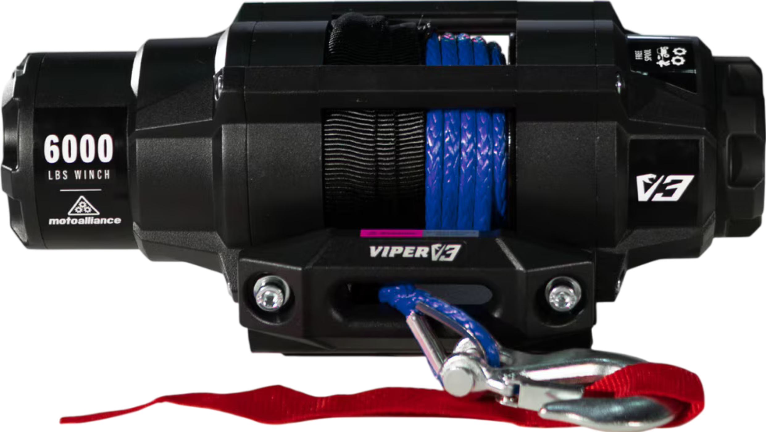 MotoAlliance Viper UTV Winch V3 Standard Spool 6000lbs New - V36000_BL