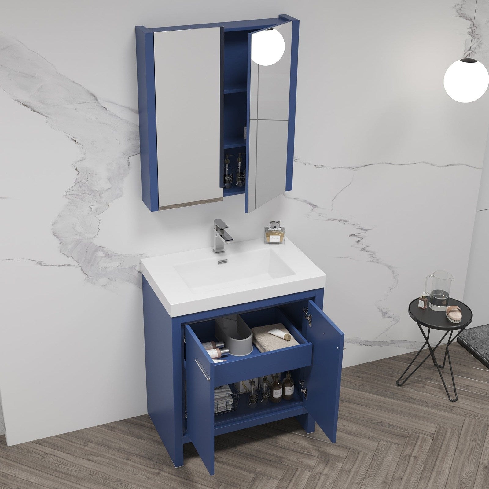 Blossom Milan 30 Inch Bathroom Vanity - V8014 30 01