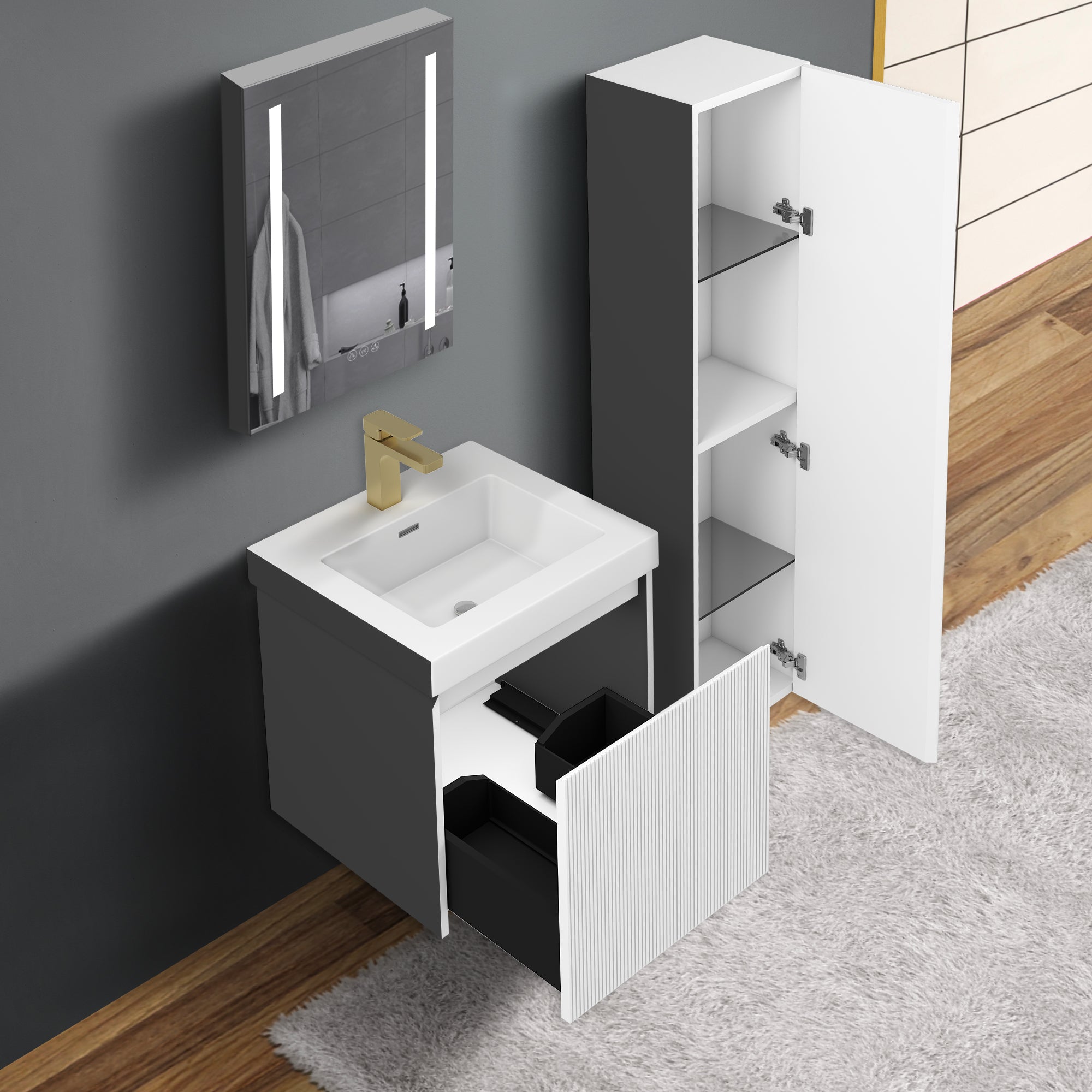 Blossom Positano 20″ Bathroom Vanity - V8028 20 01
