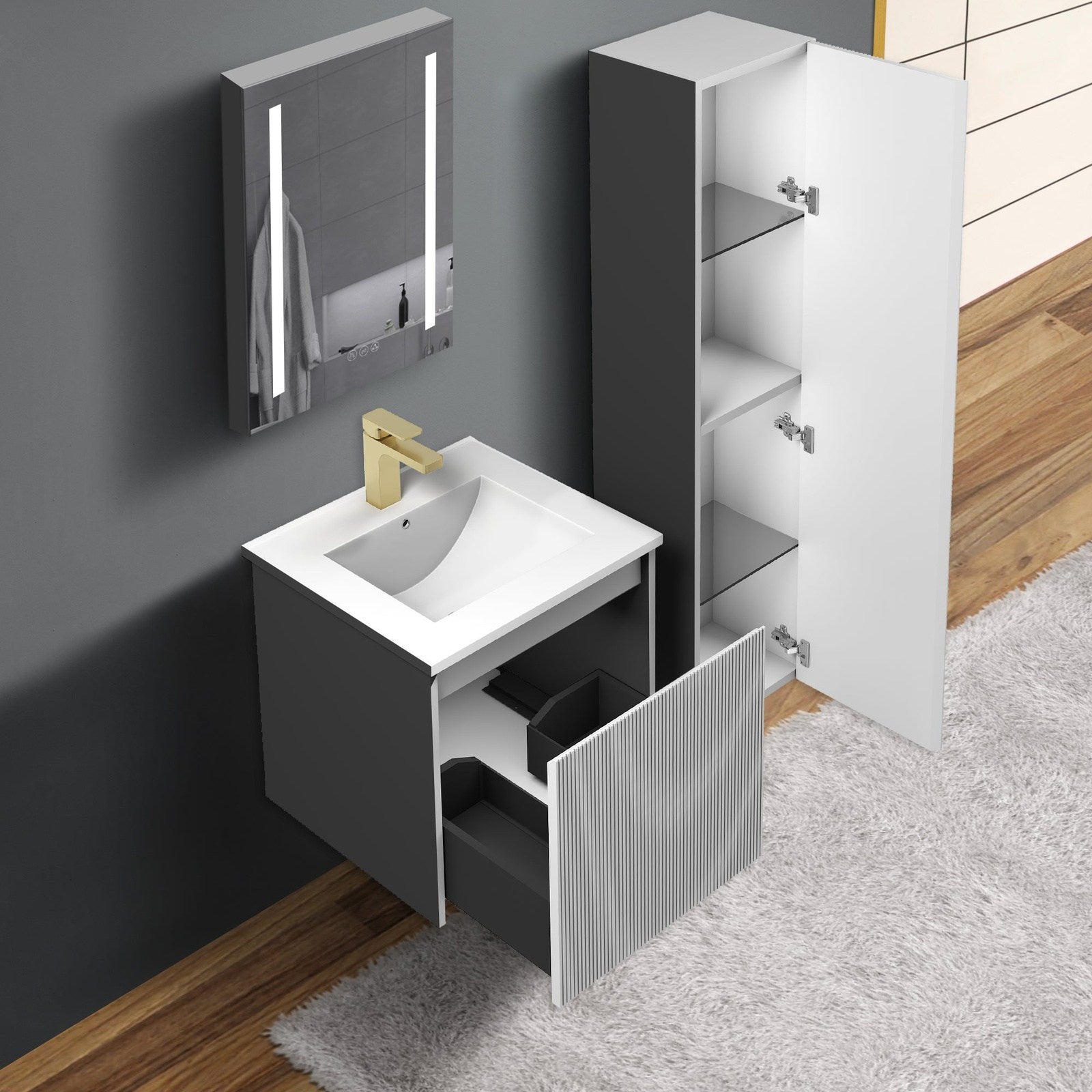 Blossom Positano 20″ Bathroom Vanity - V8028 20 01