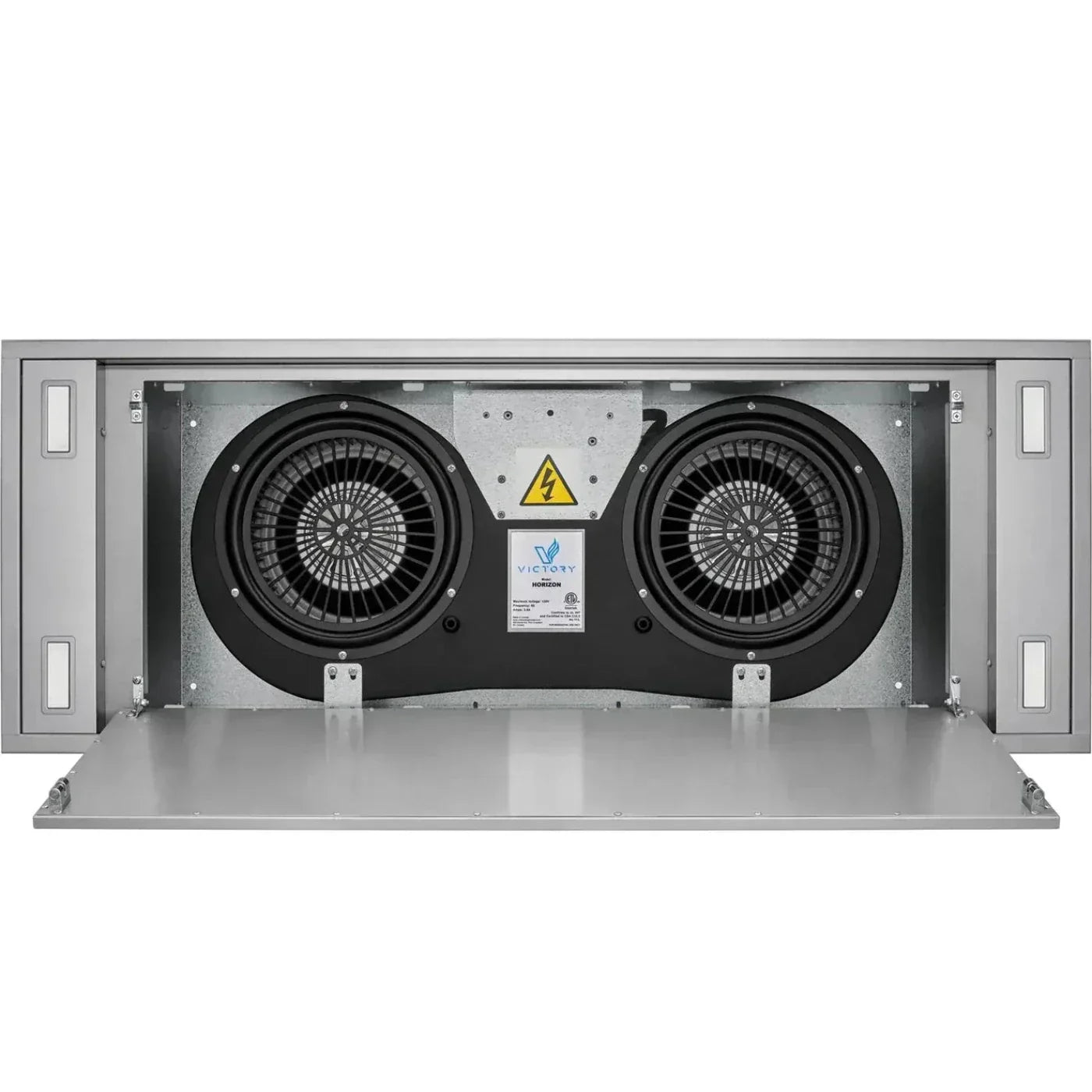 Victory Range 42 Inch 900 CFM Flush Ceiling Mount Range Hood in Stainless Steel - Horizon
