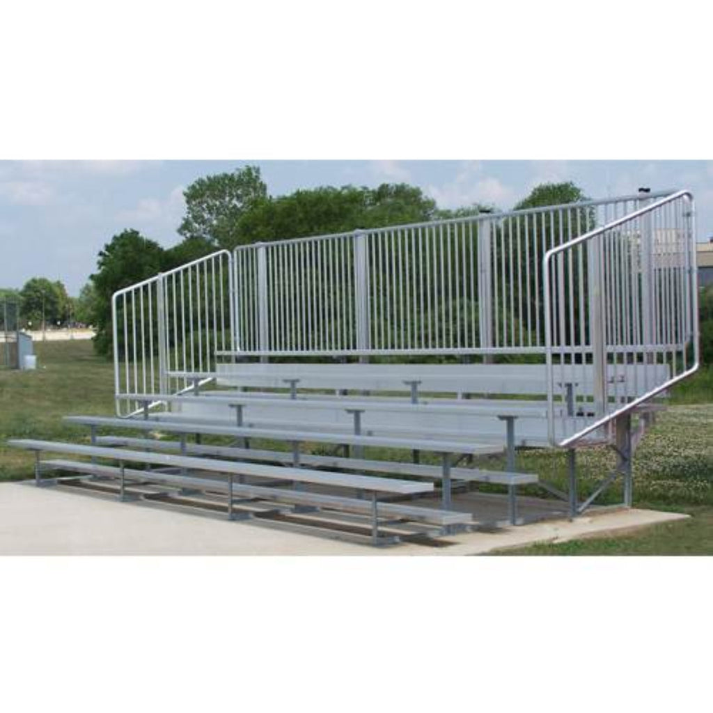 Bleacher  VIP Series Bleachers with Vertical Picket Railing - 1196542
