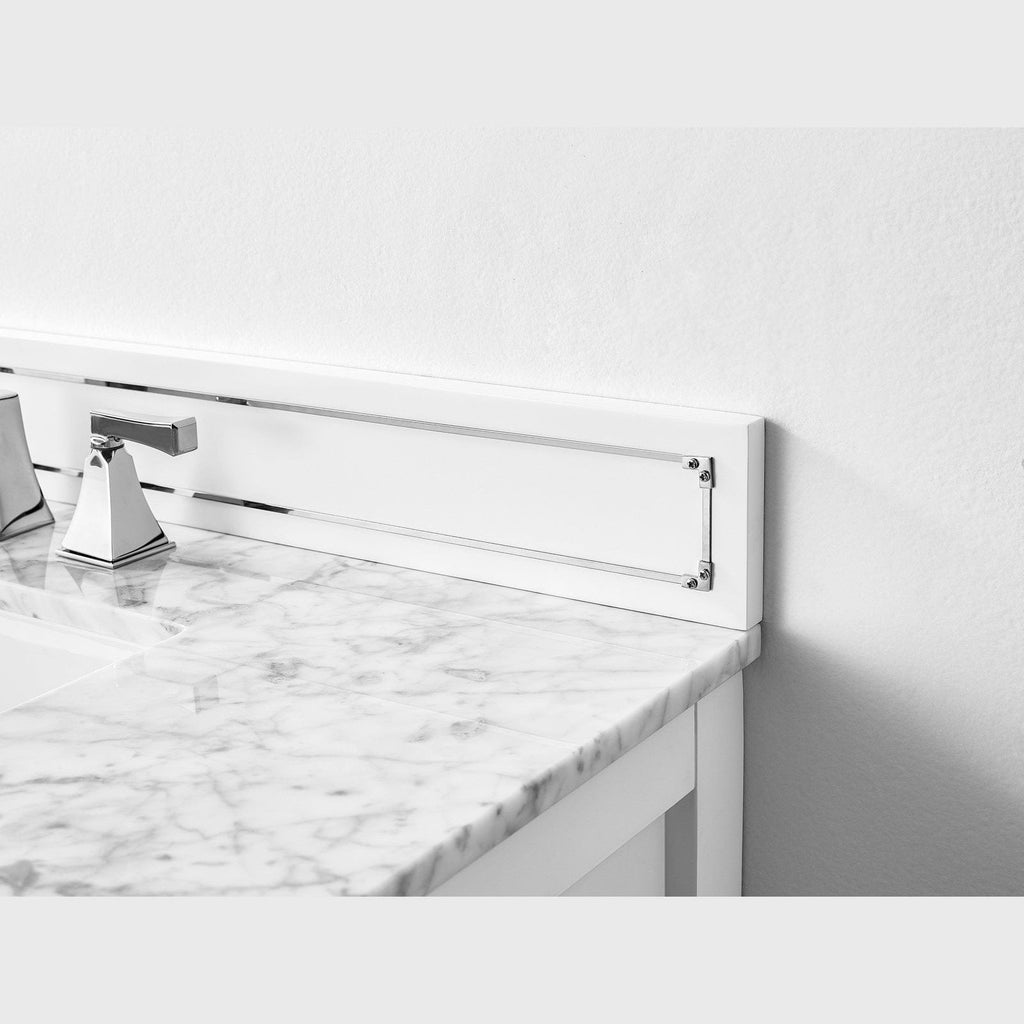 Ancerre Aspen Bathroom Vanity with Sink and Carrara White Marble Top Cabinet Set - VTS-ASPEN-36-W-CW - Backyard Provider
