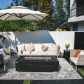 Varna Fire Table Outdoor with Fire Glass