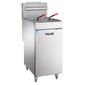 Vulcan 1VEG35M-1 Natural Gas 35-40 lb. Floor Fryer with Millivolt Controls - 70 000 BTU - 1VEG35M-1