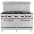 Vulcan SX60-10BP SX Series Liquid Propane Gas 10 Burner 60 Range with 2 Standard Ovens - 340 000 BTU - SX60-10BP