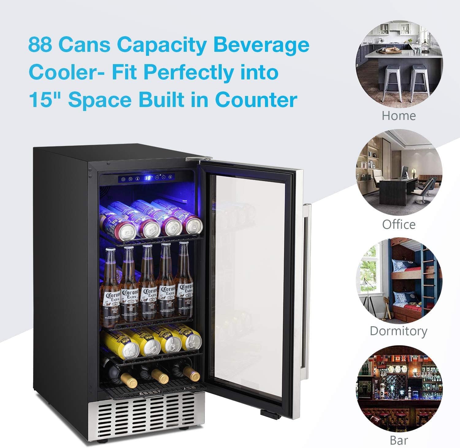 Antarctic Star 15 Inch Beverage Refrigerator - W5174C