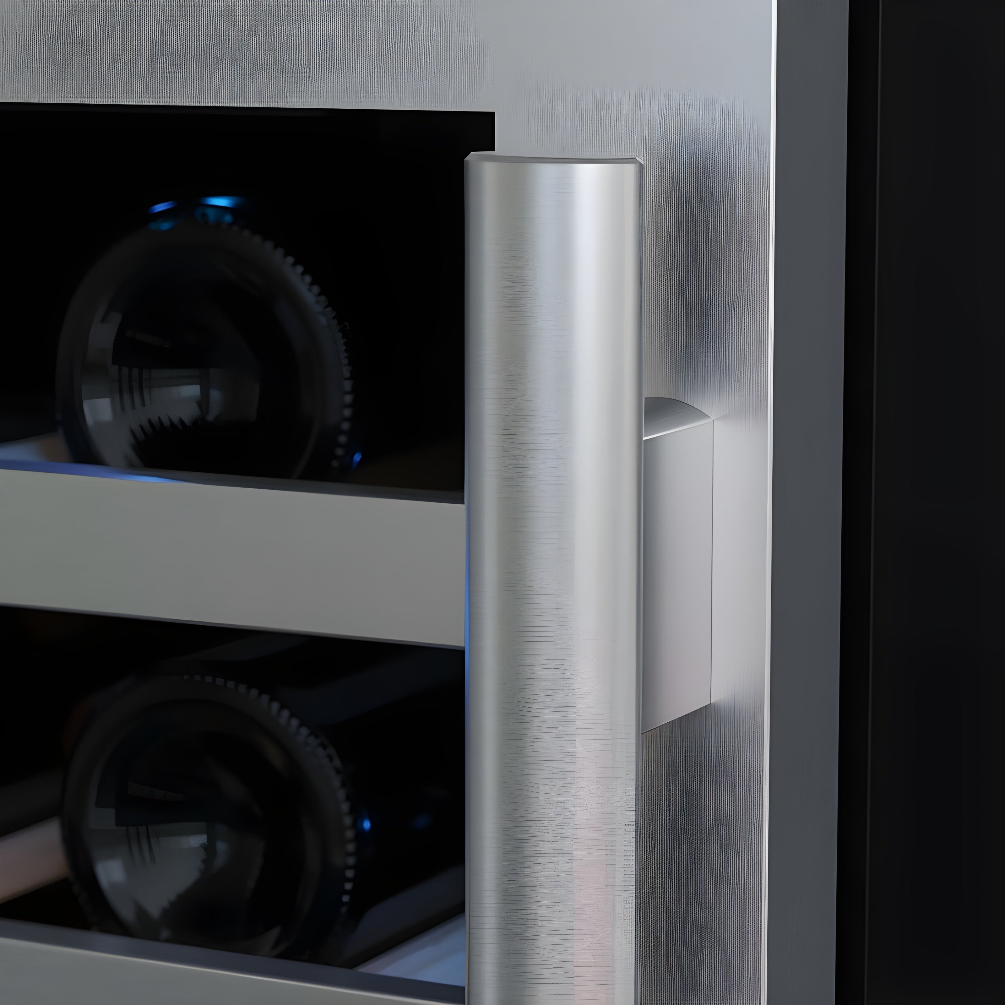 Avallon 48 Inch Wide 106 Bottle Capacity Wine Cooler with Door Locks and 2 Cooling Zones - AWC242SZDUAL