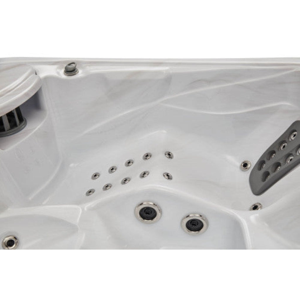 Luxury Spas - Elite Series Casey 3 Person Cloud Gray WS-595 - Backyard Provider