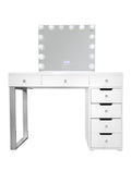 DoCareLife Nicole Vanity Set - Drawer Column - DCL-NICOLE-GWHITE