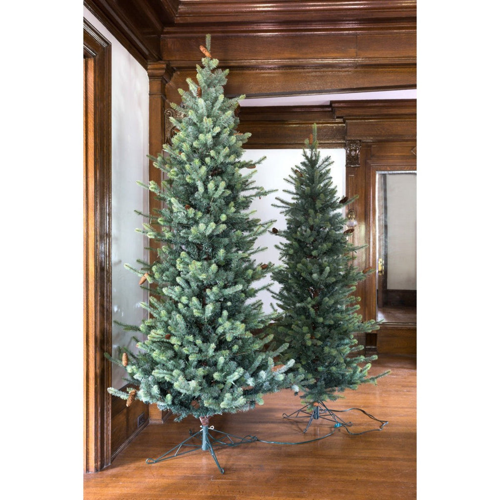 Park Hill Collection Tree Lot 9' Park Hill Slim Line Blue Spruce LED Lights - XPQ82166