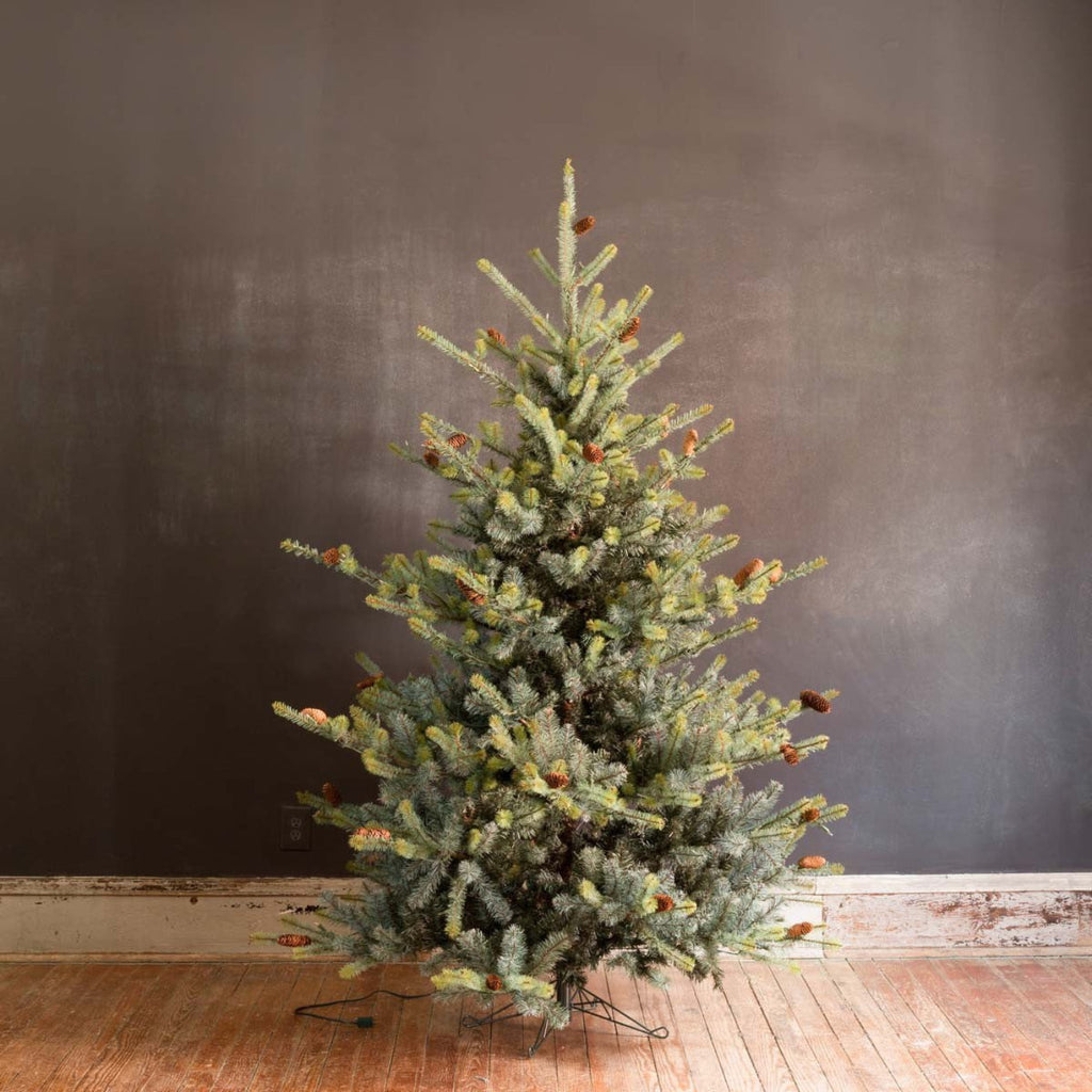 Park Hill Collection Tree Lot 7.5' Park Hill Blue Spruce LED Lights - XPQ82168