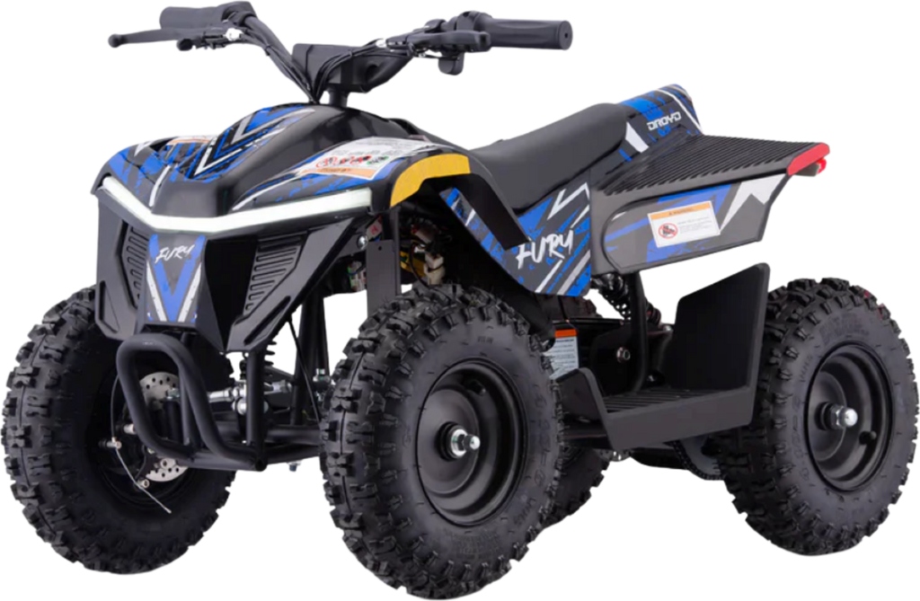 Droyd Fury ATV for Kids Electric 36V 8Ah Lithium Ion 500W Brushless 10 Miles 15 MPH New - XW-A01-GRO
