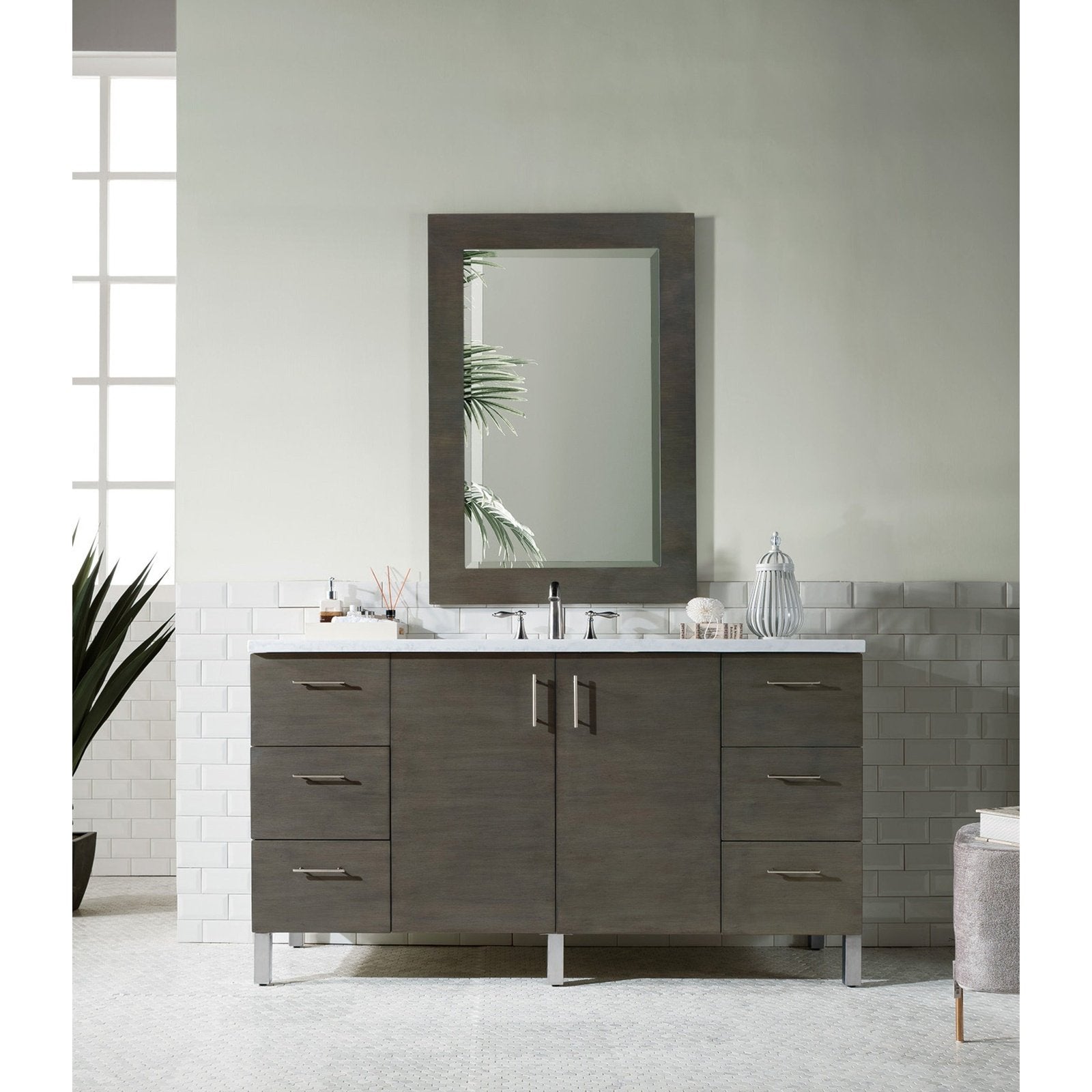 James Martin Vanities Metropolitan 60" Single Vanity -  850-V60S-SOK-3CAR