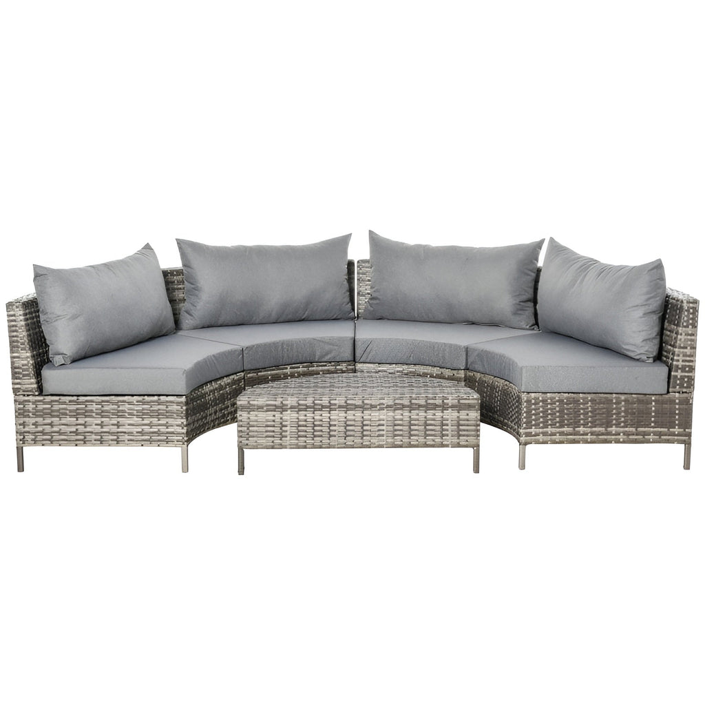 Outsunny 5 Piece Outdoor Patio Furniture Set - 860-081V01GY