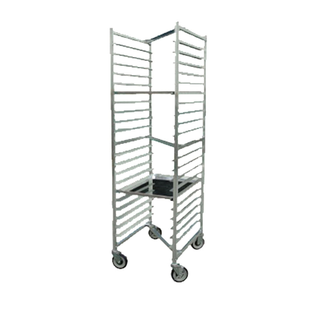 John Boos ABPR-1820-ZN Mobile Front-Loading Bun Pan Rack with Welded Set-Up and Nesting Design - JBABPR1820ZN