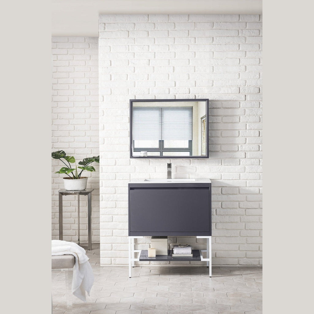 James Martin Vanities Milan 31.5" Single Vanity Cabinet - 801V31.5GWRGDCHB