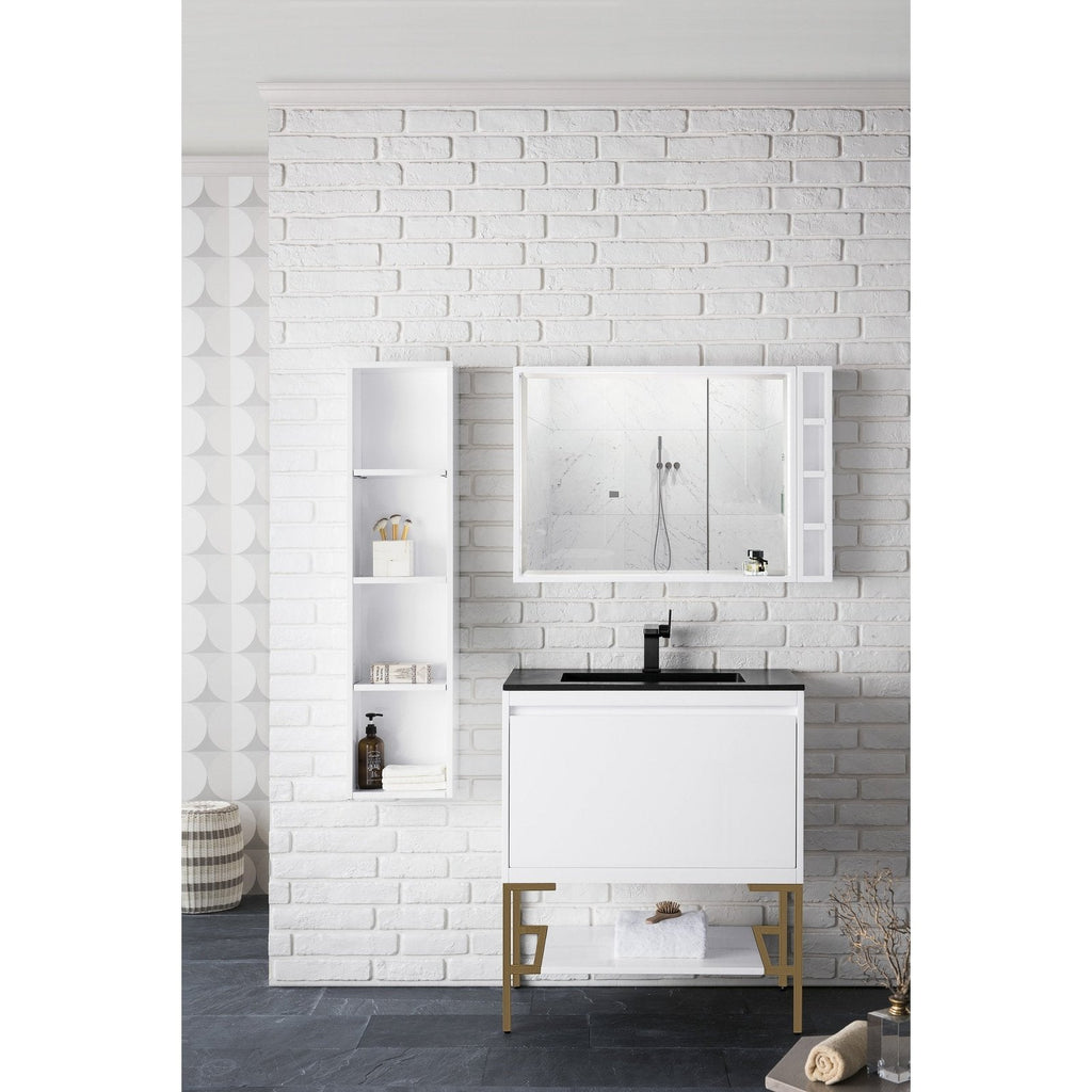 James Martin Vanities Milan 31.5" Single Vanity Cabinet - 801V31.5GWRGDCHB