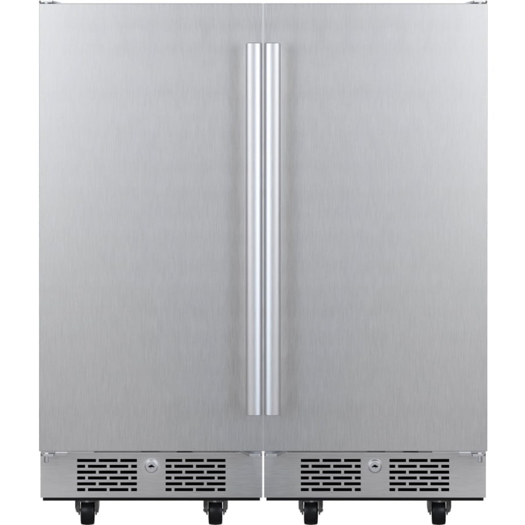Avallon 30 Inch Wide 6.7 Cu. Ft. Outdoor Side by Side Refrigerator - AFR152ODSS - AFR152ODSS