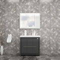 Casa Mare Alessio 36" Bathroom Vanity and Ceramic Sink Combo with LED Mirror - Alessio90GG-36