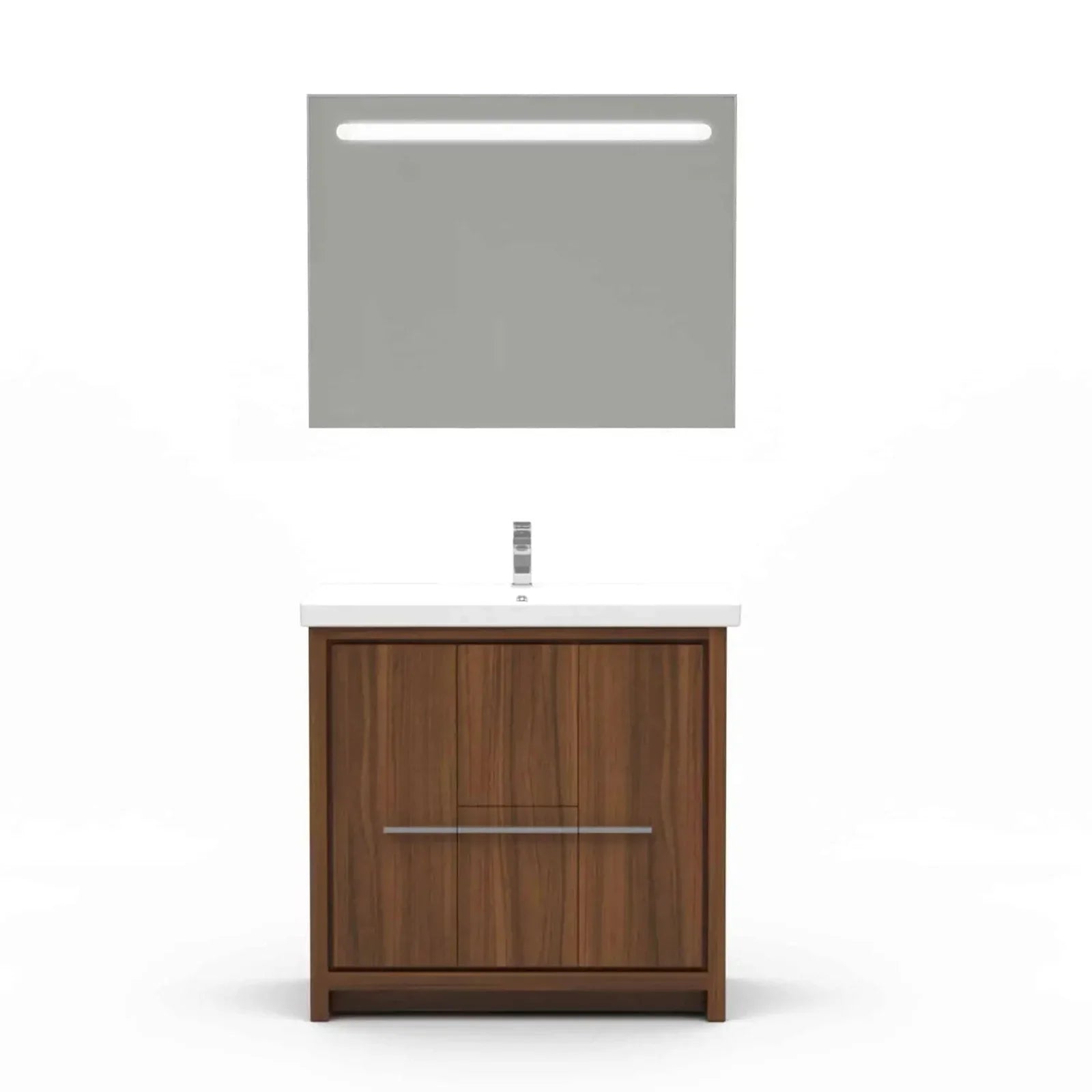 Casa Mare Alessio 32" Bathroom Vanity and Ceramic Sink Combo with LED Mirror - Alessio80GG-32