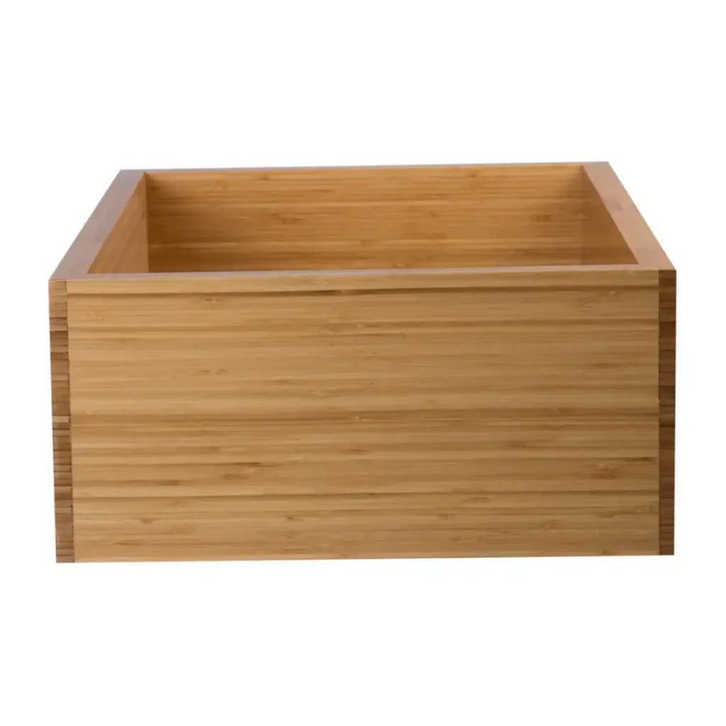 GREE ALFI brand 30 Inch Single Bowl Bamboo Kitchen Farm Sink  - AB3021