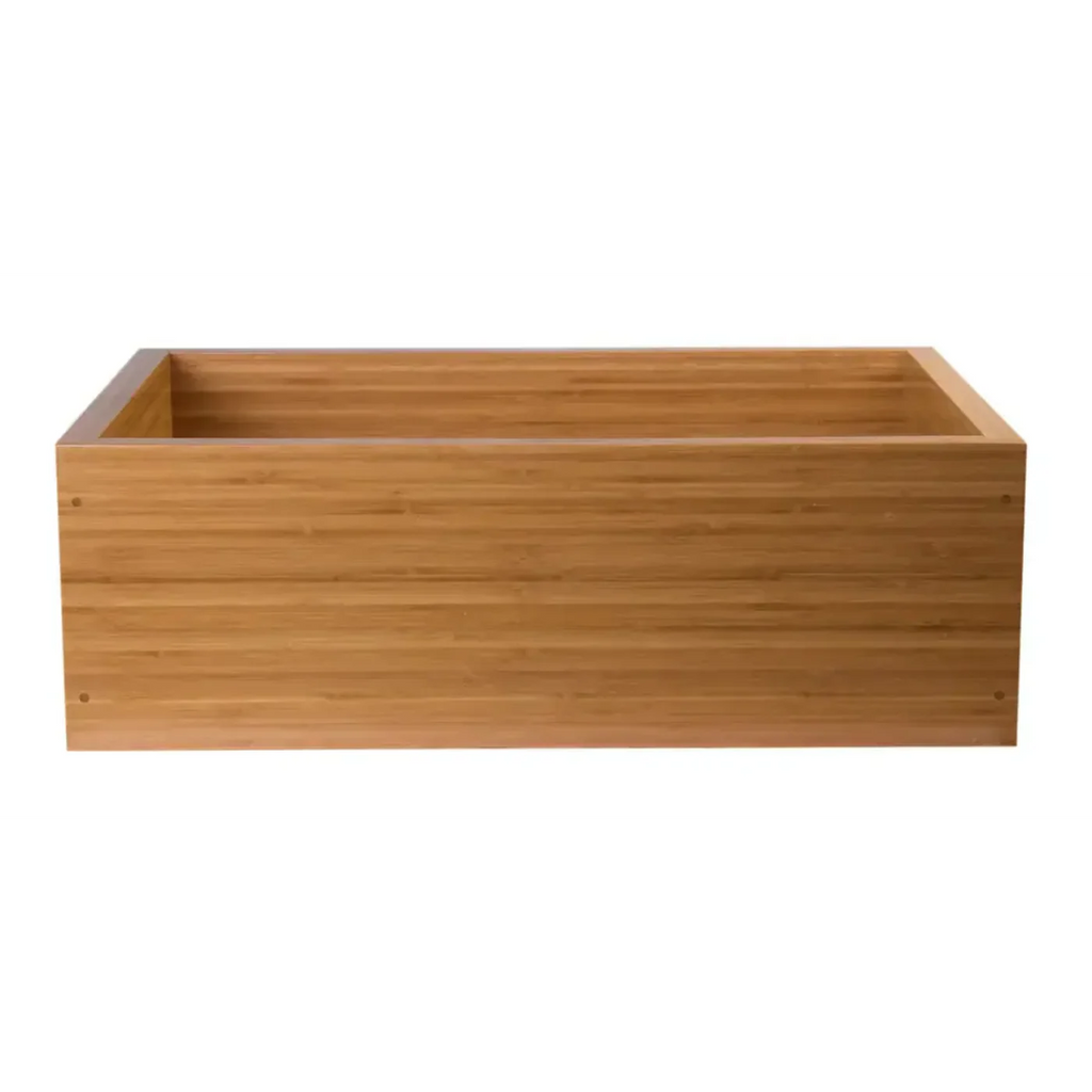 GREE ALFI brand 30 Inch Single Bowl Bamboo Kitchen Farm Sink  - AB3021