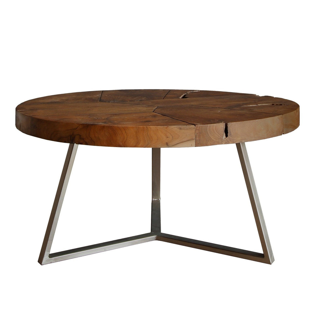 New Pacific Direct Leon Reclaimed Teak Wood Coffee Table 9600024