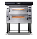 AMPTO Electric Pizza Oven Amalfi 38'' x 41'' x 7'' (Chamber) 208/240/60/3 - 2 Decks with tray guide base - AMALFI C2