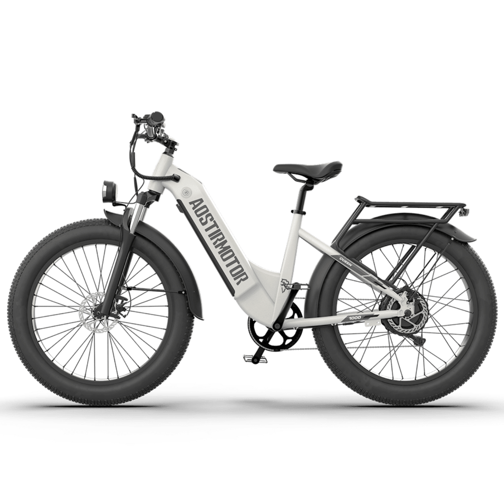 Aostirmotor QUEEN 1000W 52V All Terrain Step-Thru Fat Tire Electric Bike