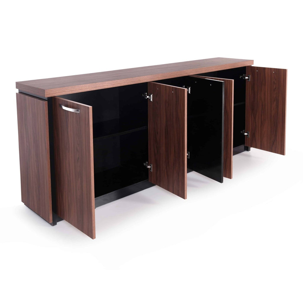 Casa Mare ARMA 79″ Modern Home & Office Furniture Desk Rustic Brown & Black - ARMA-79WB-S