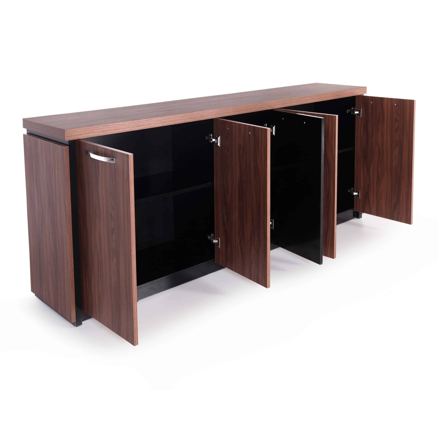 Casa Mare ARMA 79″ Modern Home & Office Furniture Desk Rustic Brown & Black - ARMA-79WB-S