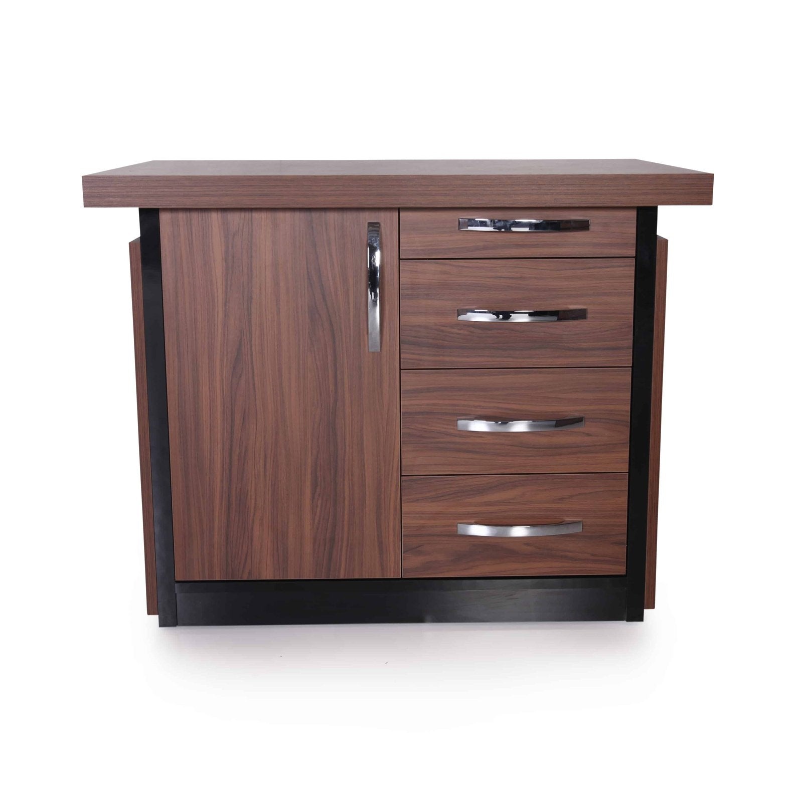 Casa Mare ARMA 79″ Modern Home & Office Furniture Desk Rustic Brown & Black - ARMA-79WB-S