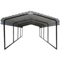 Arrow | Carport 12x20x7 ft Charcoal CPHC122007
