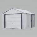 Arrow | Murryhill 12 ft. Wide Garage, Steel Storage Building, Prefab Storage Shed, Flute Grey