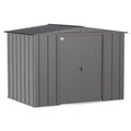 Arrow | Classic Steel Storage Shed, 8x6 ft., Charcoal CLG86CC
