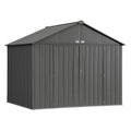Arrow | EZEE Shed Steel Storage 10x8 ft. Galvanized Extra High Gable Charcoal EZ10872HVCC