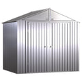 Arrow | Elite Steel Storage Shed, 8x6 ft. Silver EG86AB