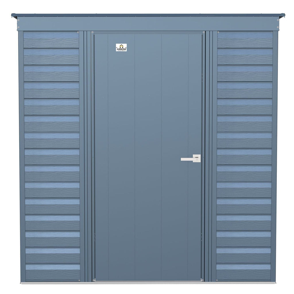 Arrow | Select Pent Roof Steel Storage Shed, 6x4 ft., Blue Grey SCP64BG