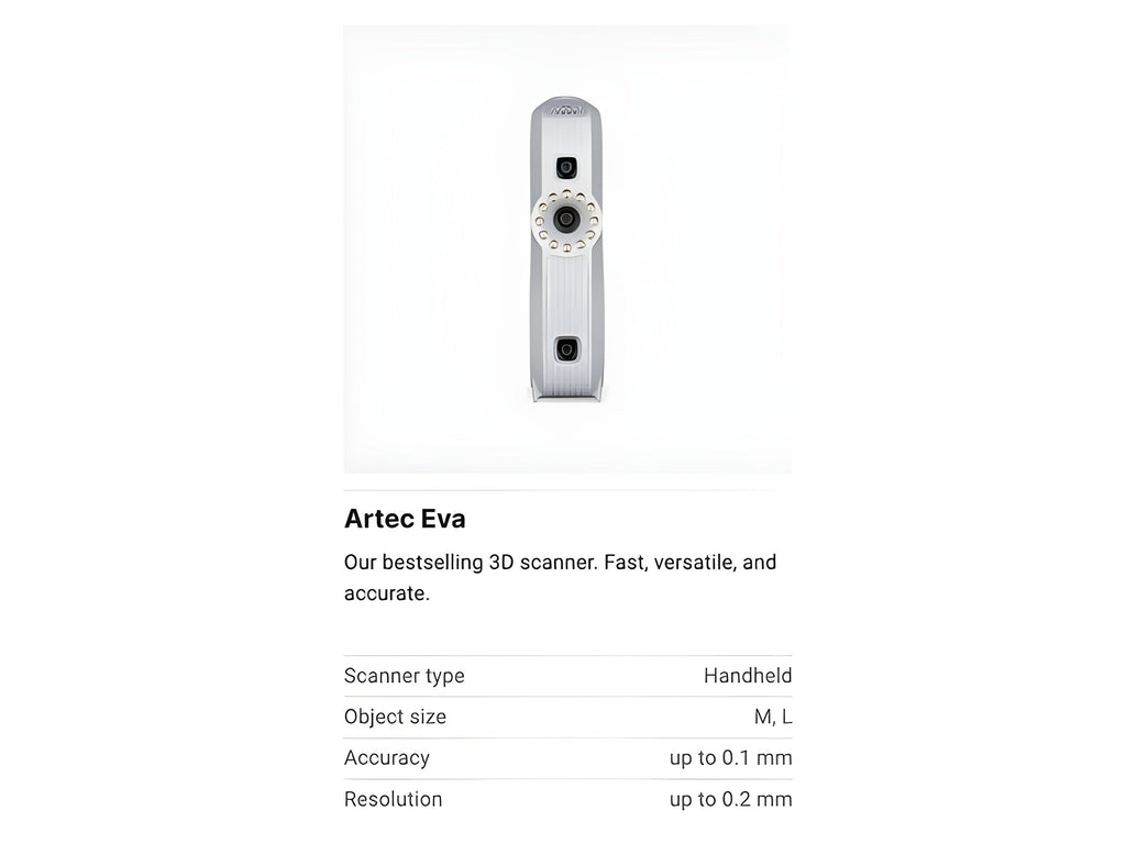 Artec Eva Upgrade from Eva Lite