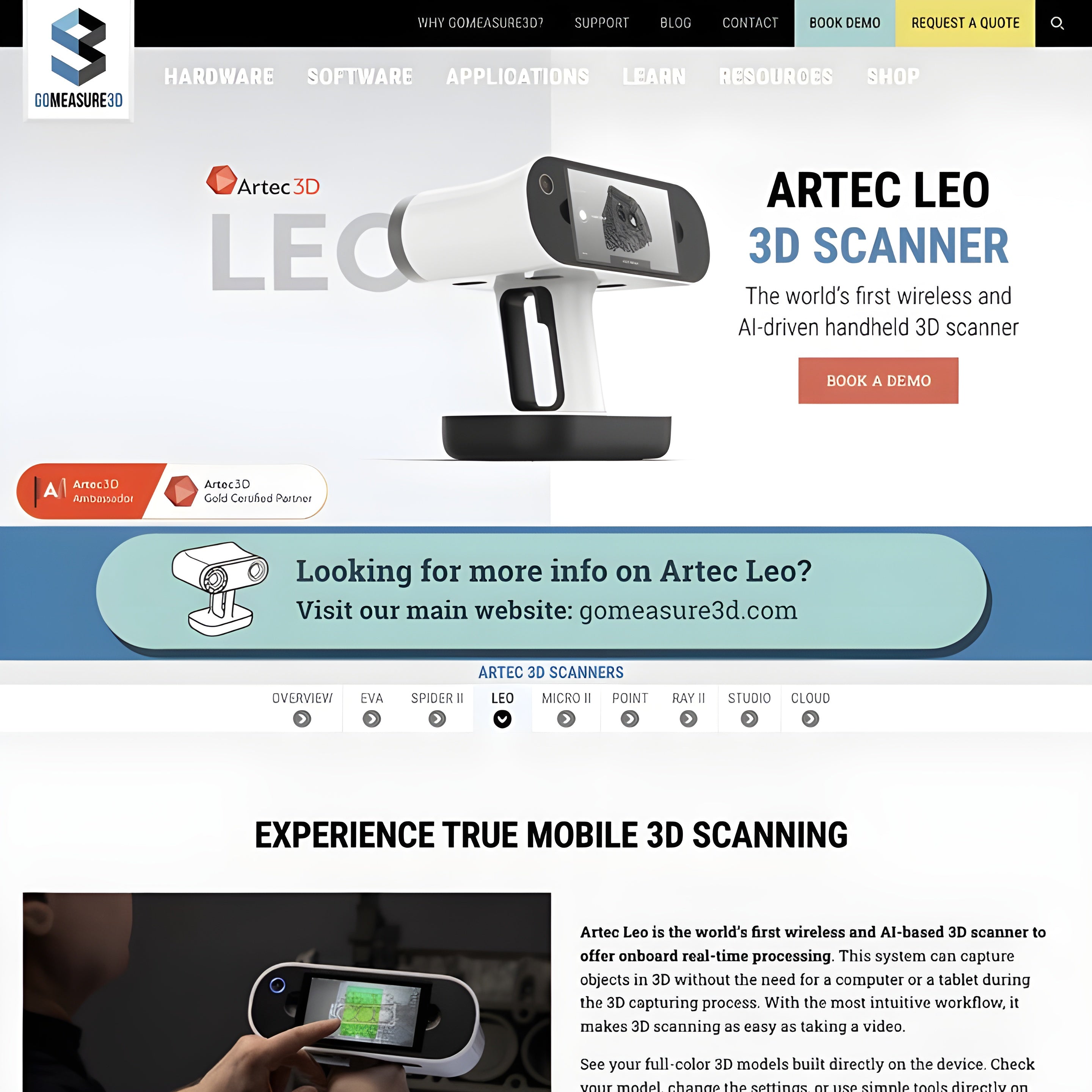 Artec Leo 3D Scanner Premium Pack (EDU)