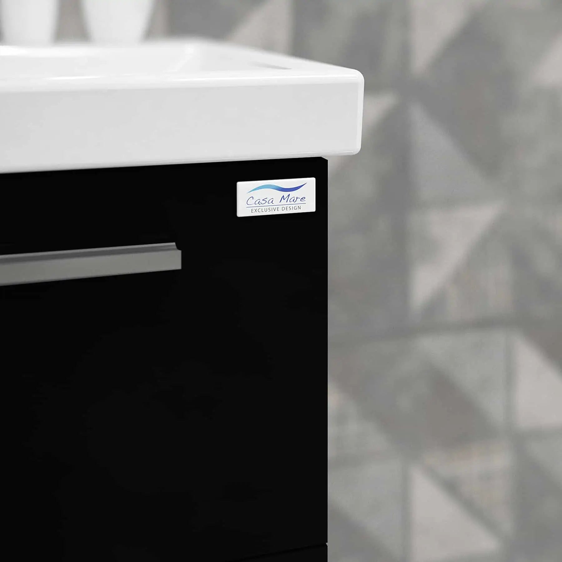 Casa Mare Aspe 32" Bathroom Vanity and Ceramic Sink Combo with LED Mirror - Aspe80GB-32