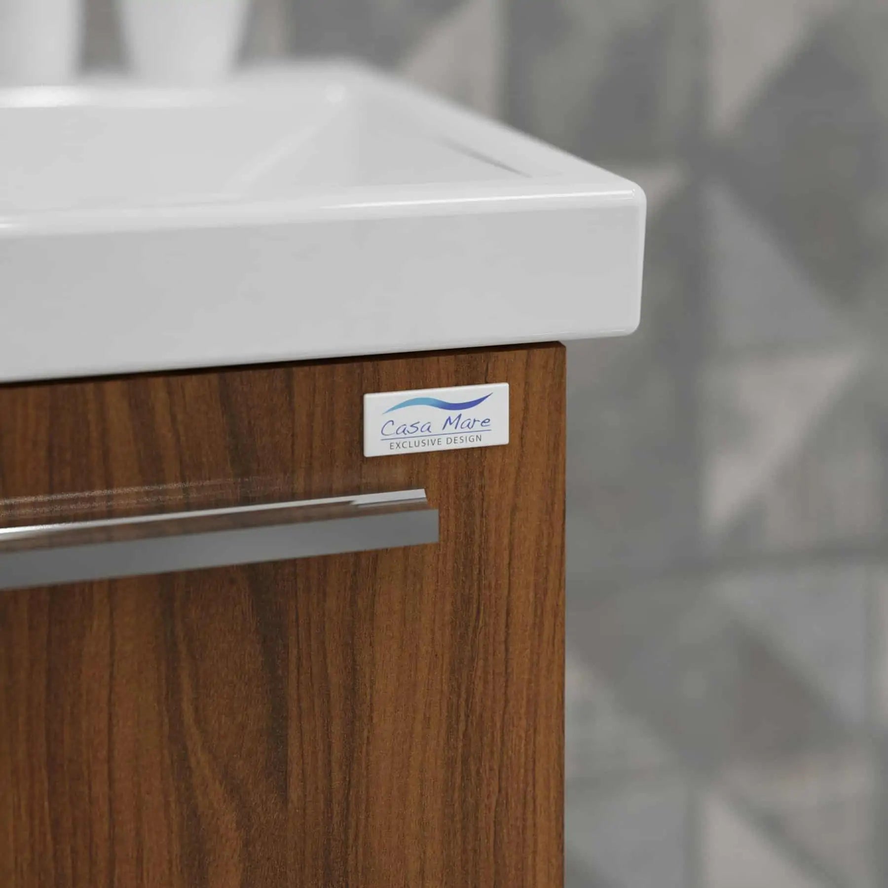 Casa Mare Aspe 32" Bathroom Vanity and Ceramic Sink Combo with LED Mirror - Aspe80GB-32