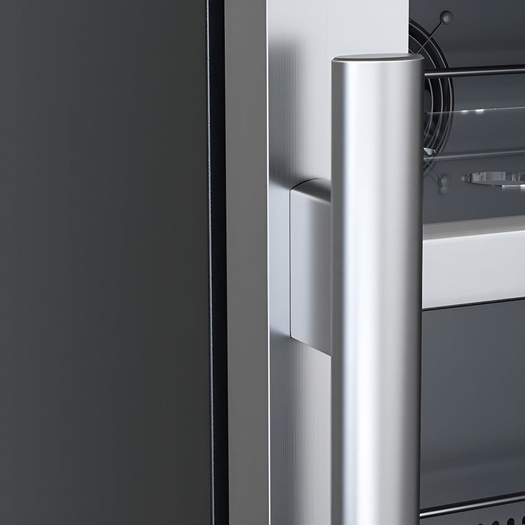 Avallon 24 Inch Wide 140 Can Energy Efficient Beverage Center with LED Lighting, Double Pane Glass, Touch Control Panel and Right Swing Door - ABR242SGRH