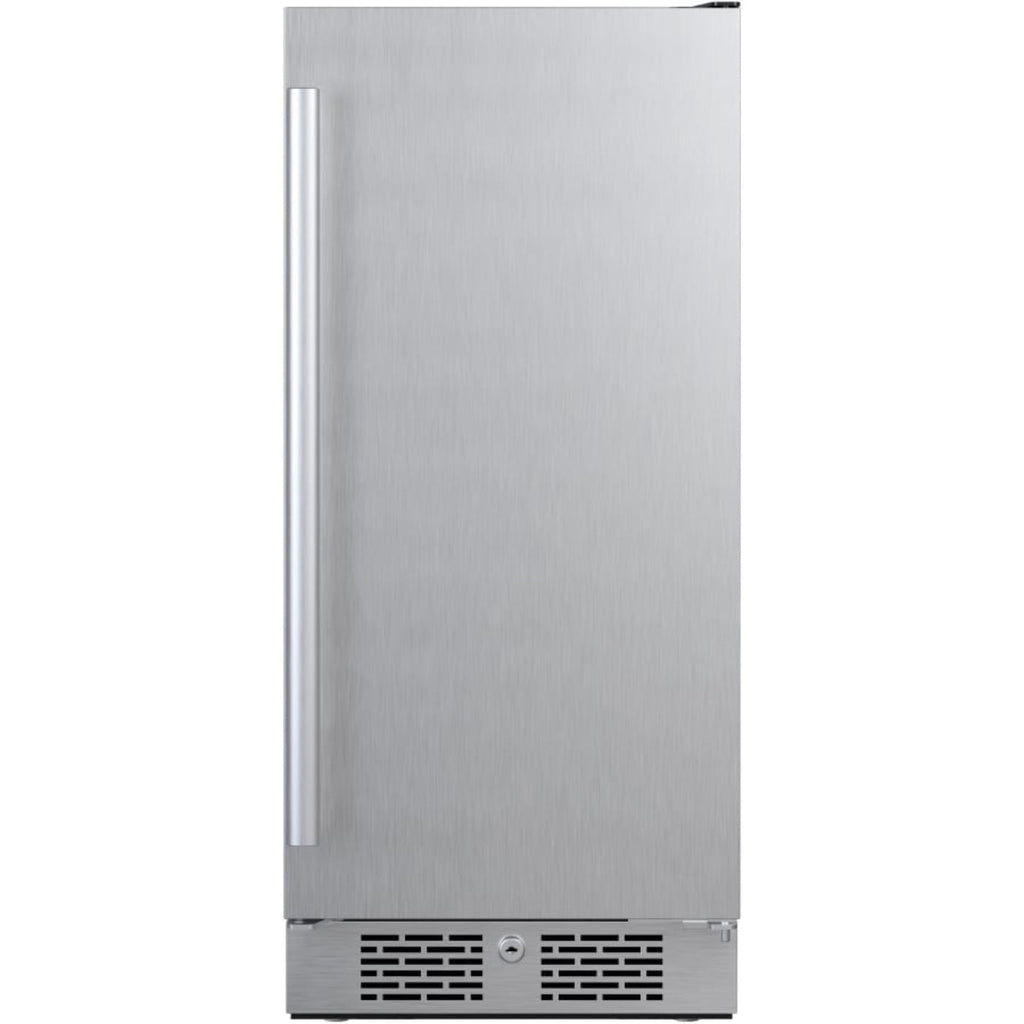 Avallon 15 Inch Wide 3.3 Cu. Ft. Compact Refrigerator with LED Lighting and Right Swing Door - AFR152SSRH