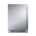 Avallon 24 Inch Wide 5.66 Cu. Ft. Built-In Compact Outdoor Refrigerator with Left Hinge - AFR242SSODLH
